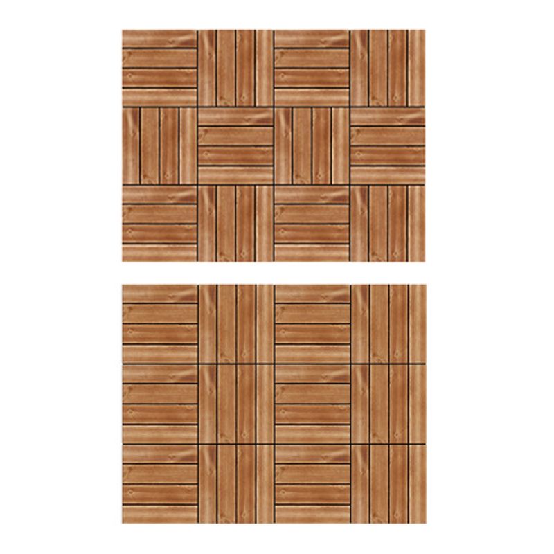 BowLift | Pine Floor Tile Water Repellent Click-Lock Traditional Wood Floor for Living Room