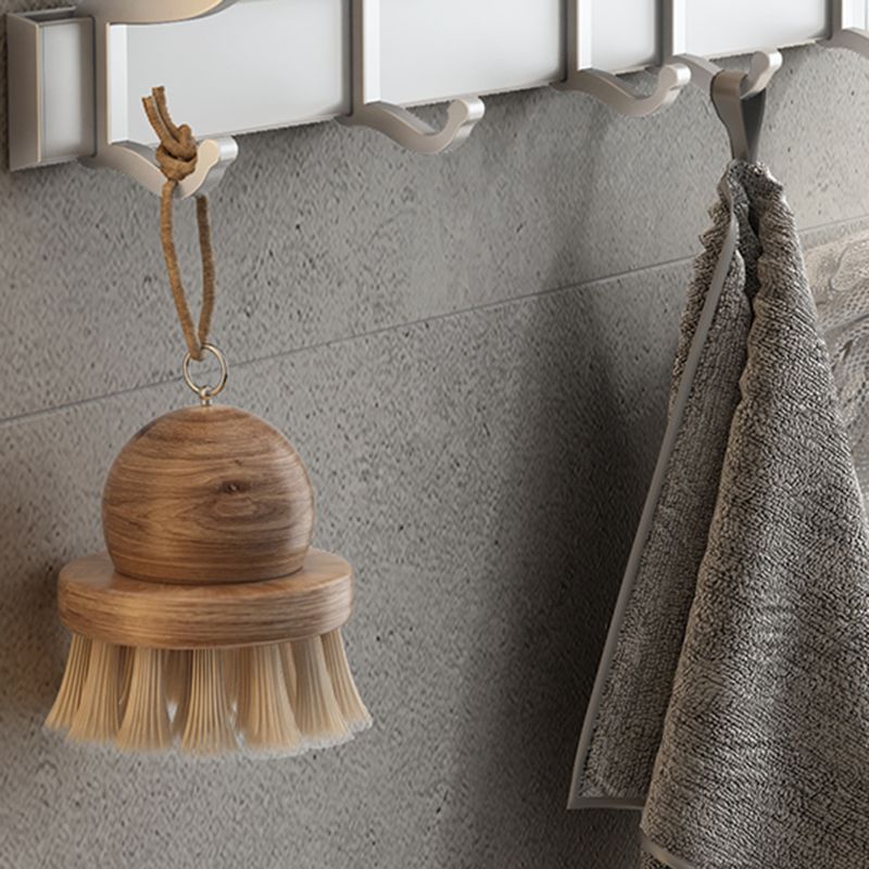 BowLift | Contemporary Silver Metal Bathroom Fixture Set with Triangle Bathroom Shelf