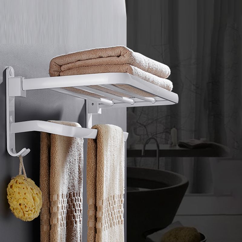 BowLift | White Bathroom Accessories Hardware Set Modern Bathroom Accessories Set, Towel Holder