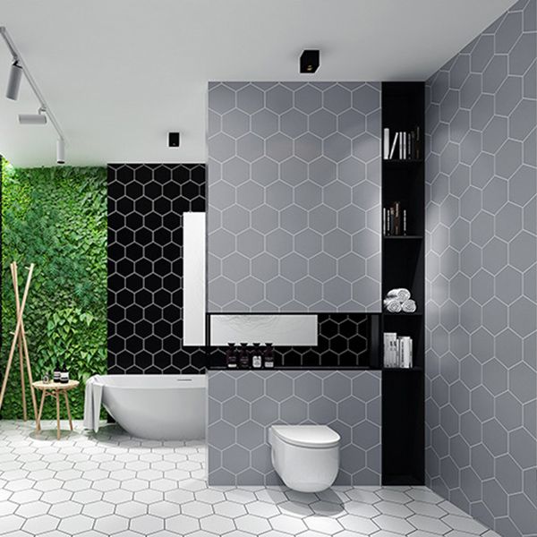 BowLift | Bathroom Wall Floor Tile Waterproof Geometric Pattern Floor Wallpaper