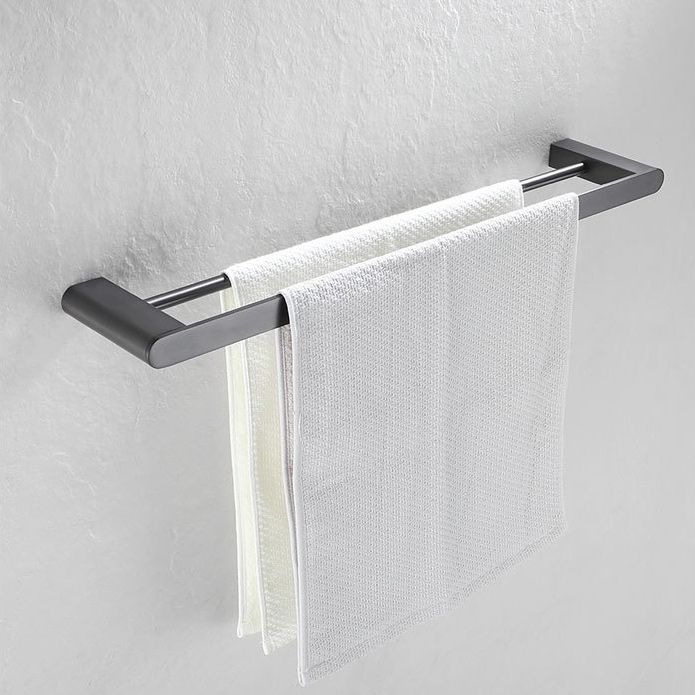 BowLift | 5-piece modern bathroom accessory set made of stainless steel with towel bar/robe hooks/paper holder