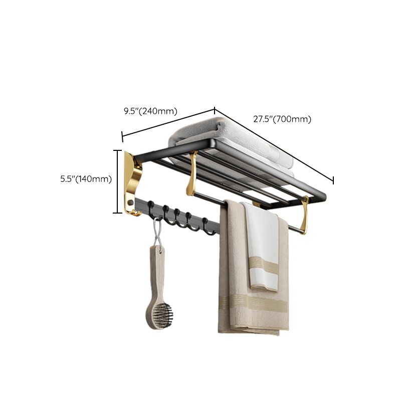 BowLift | Contemporary stainless steel bathroom accessories as a single piece or in a set in black and gold