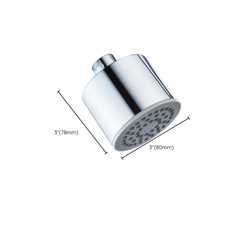 BowLift | Round shower head made of stainless steel in silver wall-mounted shower head