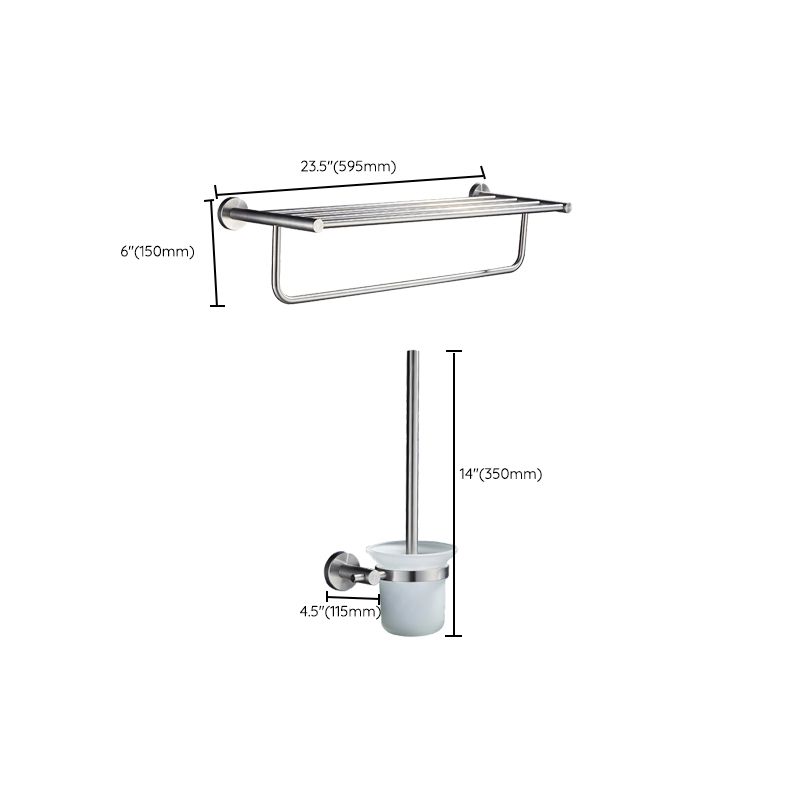 BowLift | Chrome Traditional Bathroom Accessory Set Stainless Steel Bathroom Set