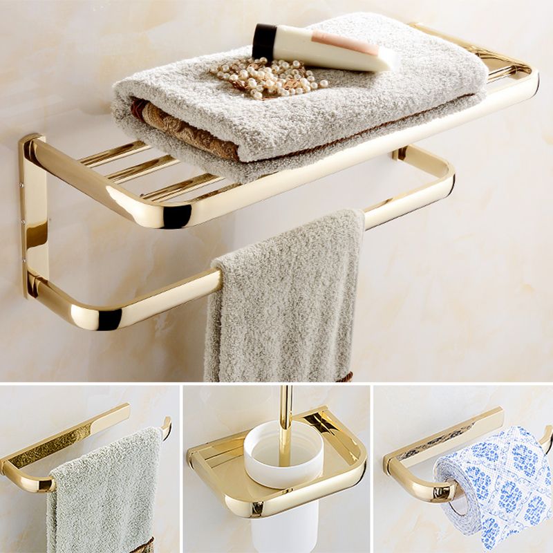 BowLift | Chrome/Gold Bathroom Accessories Set Modern Metal Bathroom Hardware Set