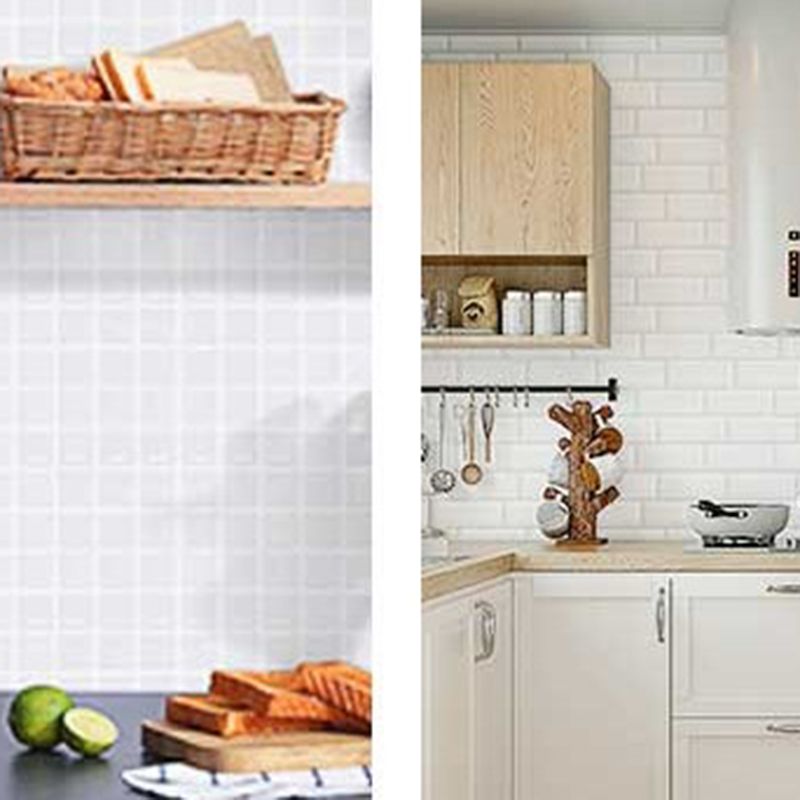 BowLift | White subway tiles waterproof peel & stick tile for kitchen backsplash