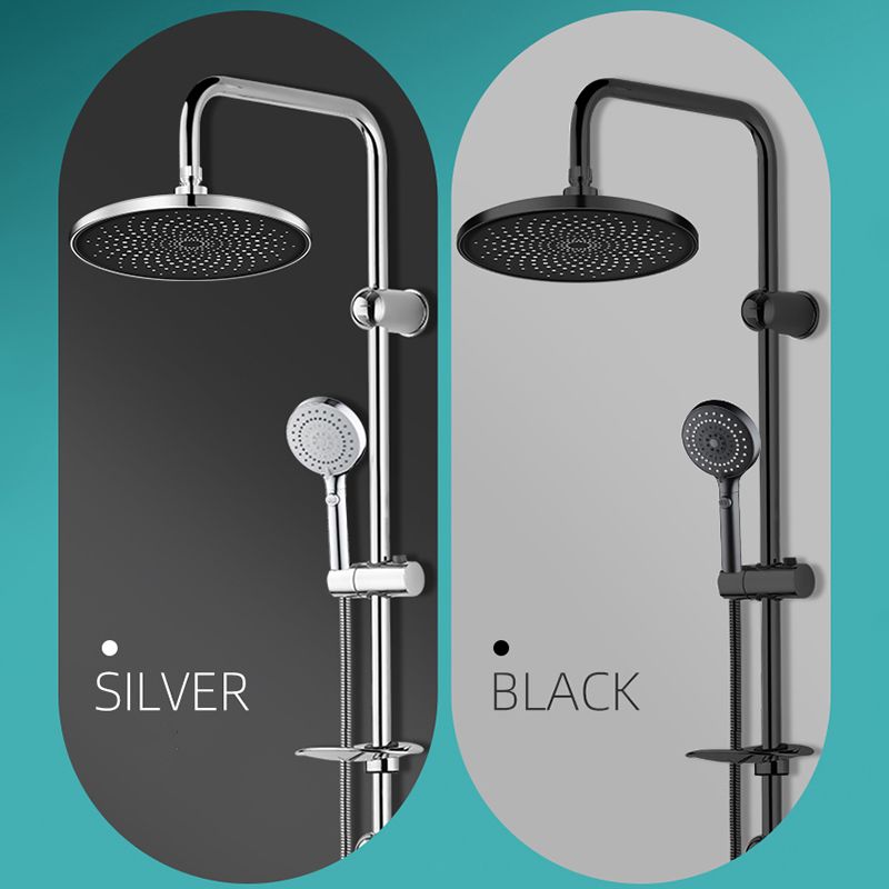 BowLift | Contemporary Showerhead Combination Rainfall Chrome Wall Mount Showerhead