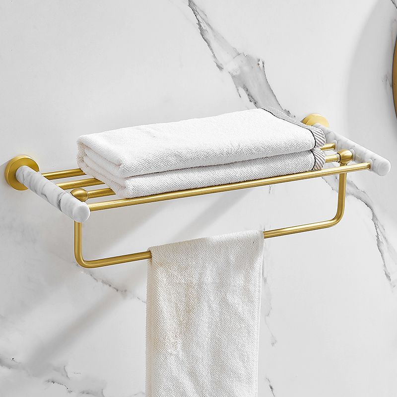 BowLift | 7-piece bathroom accessory set marble and metal bathroom hardware