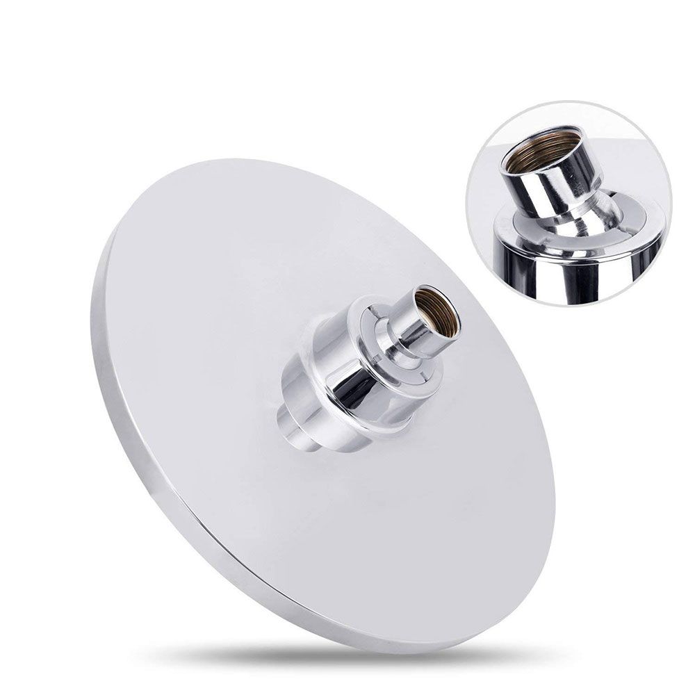 BowLift | Contemporary Fest Shower Head Round Shower Head Combo in Silver