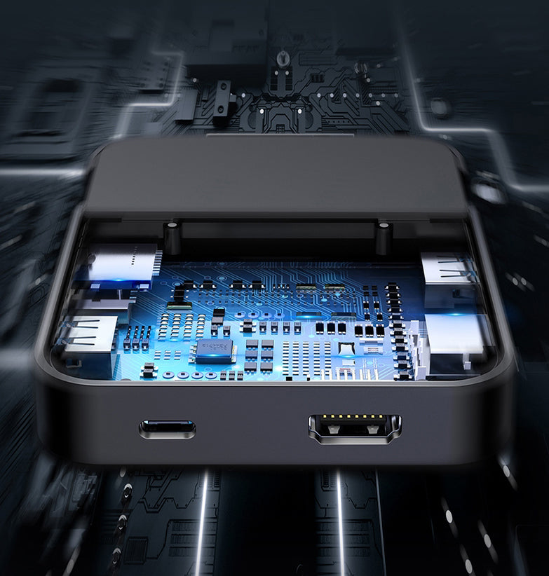 BowLift | 7-in-1 USB/Type-C To HDMI HUB Docking Station & Power Adapter