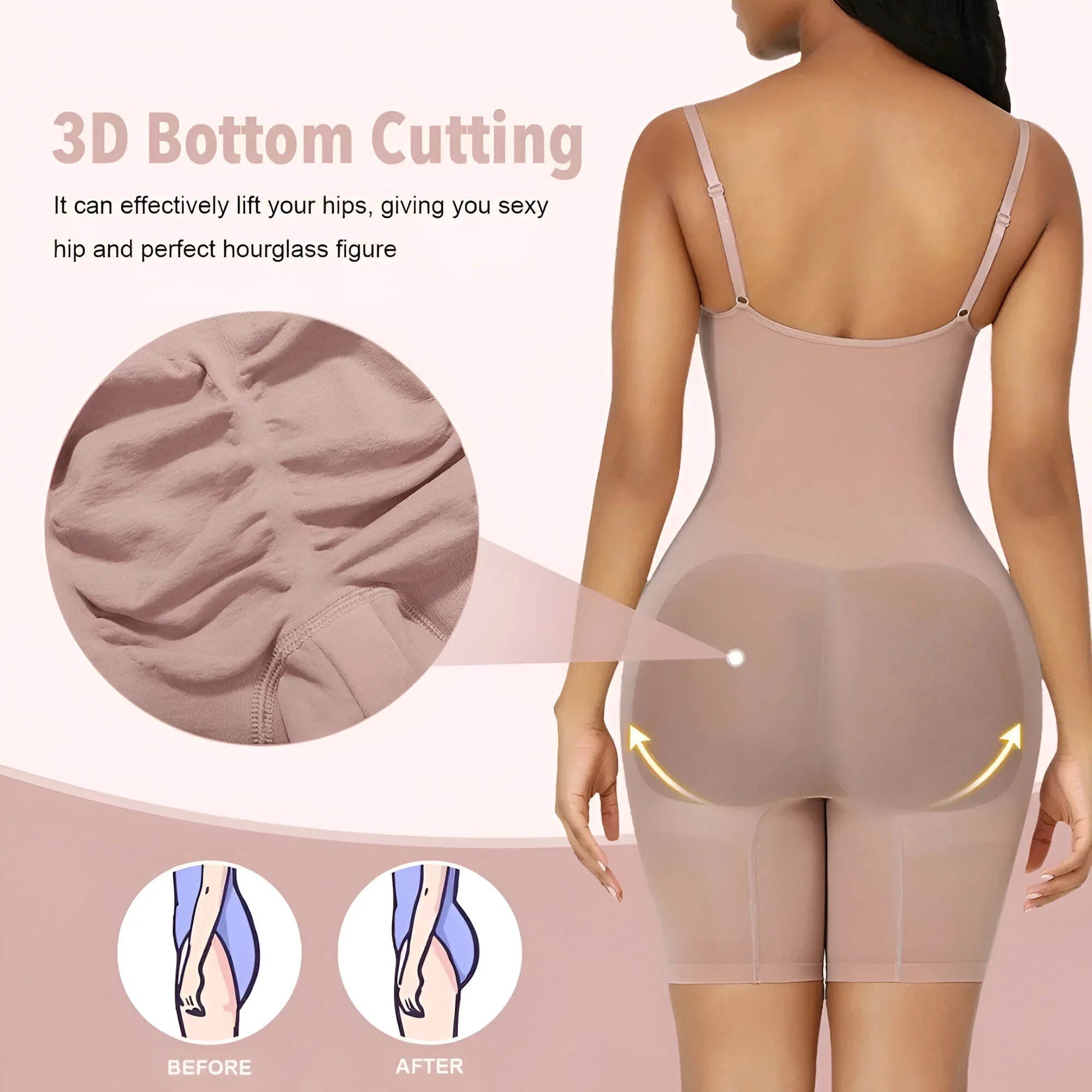 CurveLuxe – Waist-Cinching Bodysuit Sculpting Shapewear
