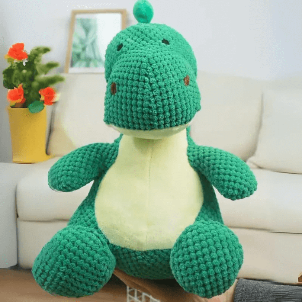 Dino Chew Plush Dog Toy