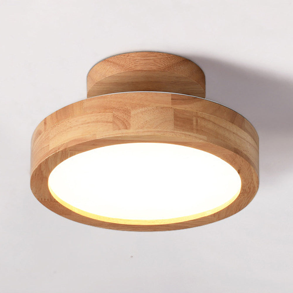 BowLift | Ceiling Light Wooden LED Flush Mount Fixture