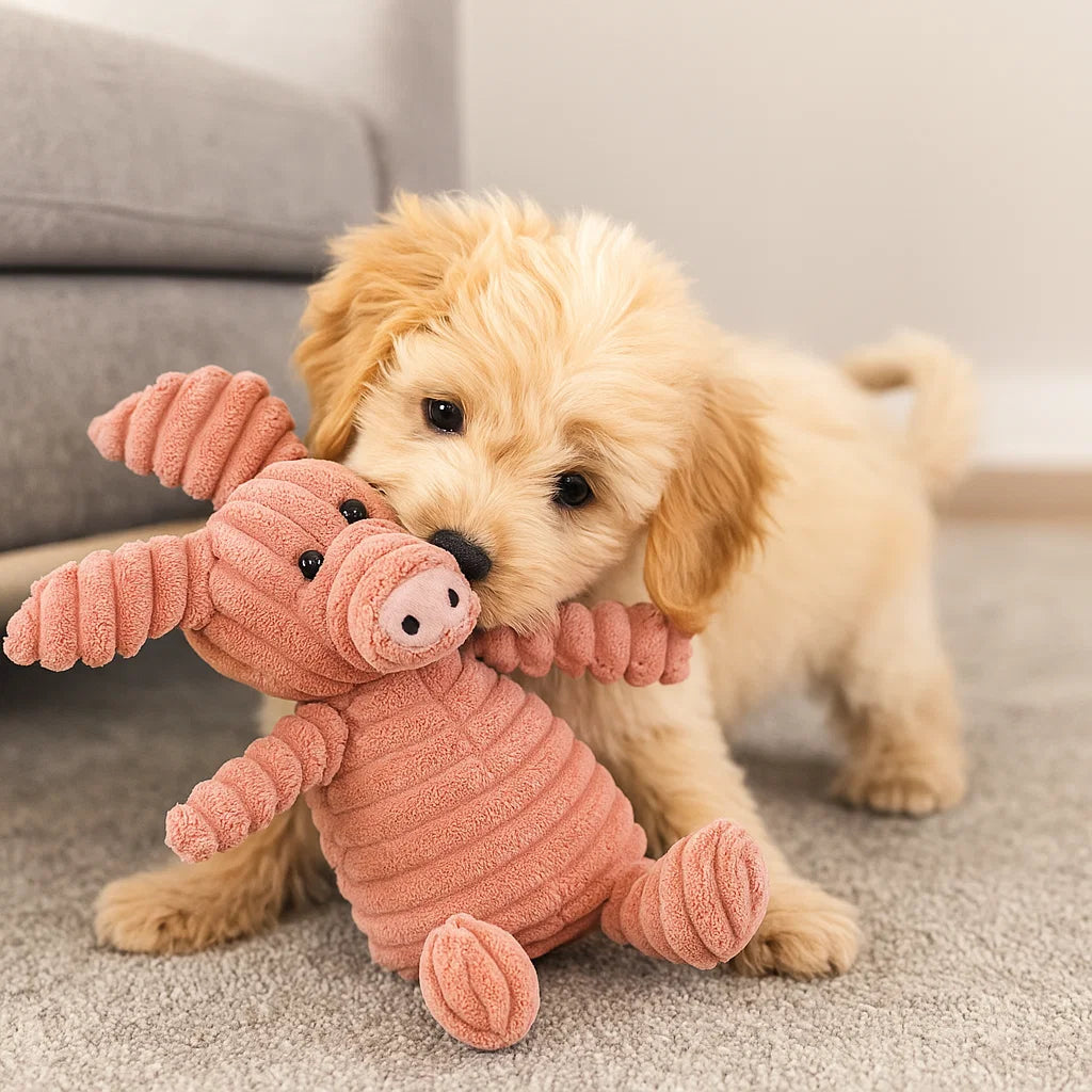 BowLift | Dog Toy Plush Squeaky Chew Animal