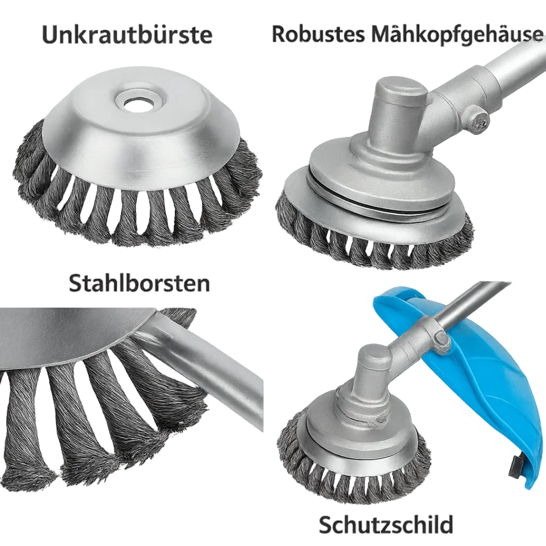 BowLift | Grass Cutting Turbo Head – Universal 6-Blade Weed Brush for Trimmers