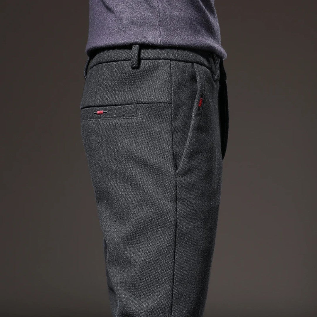 Tailored Cotton Blend Pants