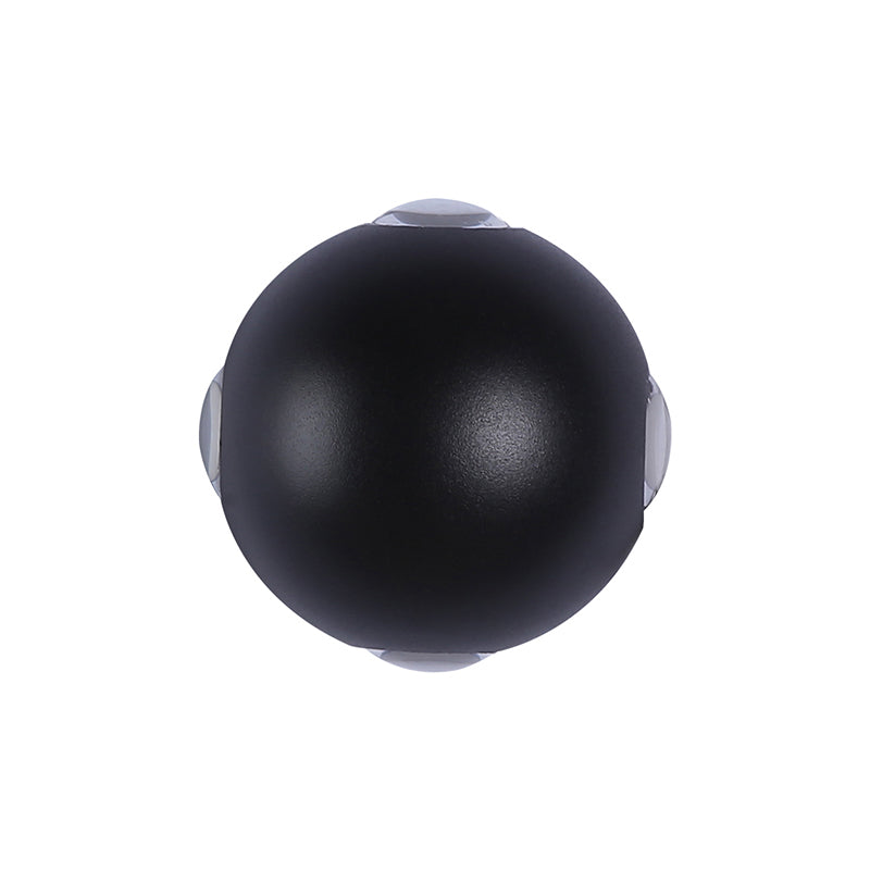 BowLift | Rounded Shade Porch Wall Lamp Aluminum Warm/White Lighting LED Modern Stylish Wall Light in Black