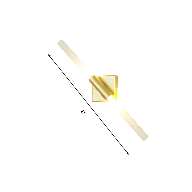 BowLift | Rotatable linear wall lamp Postmodern metal 2/4 heads gold wall mounting light