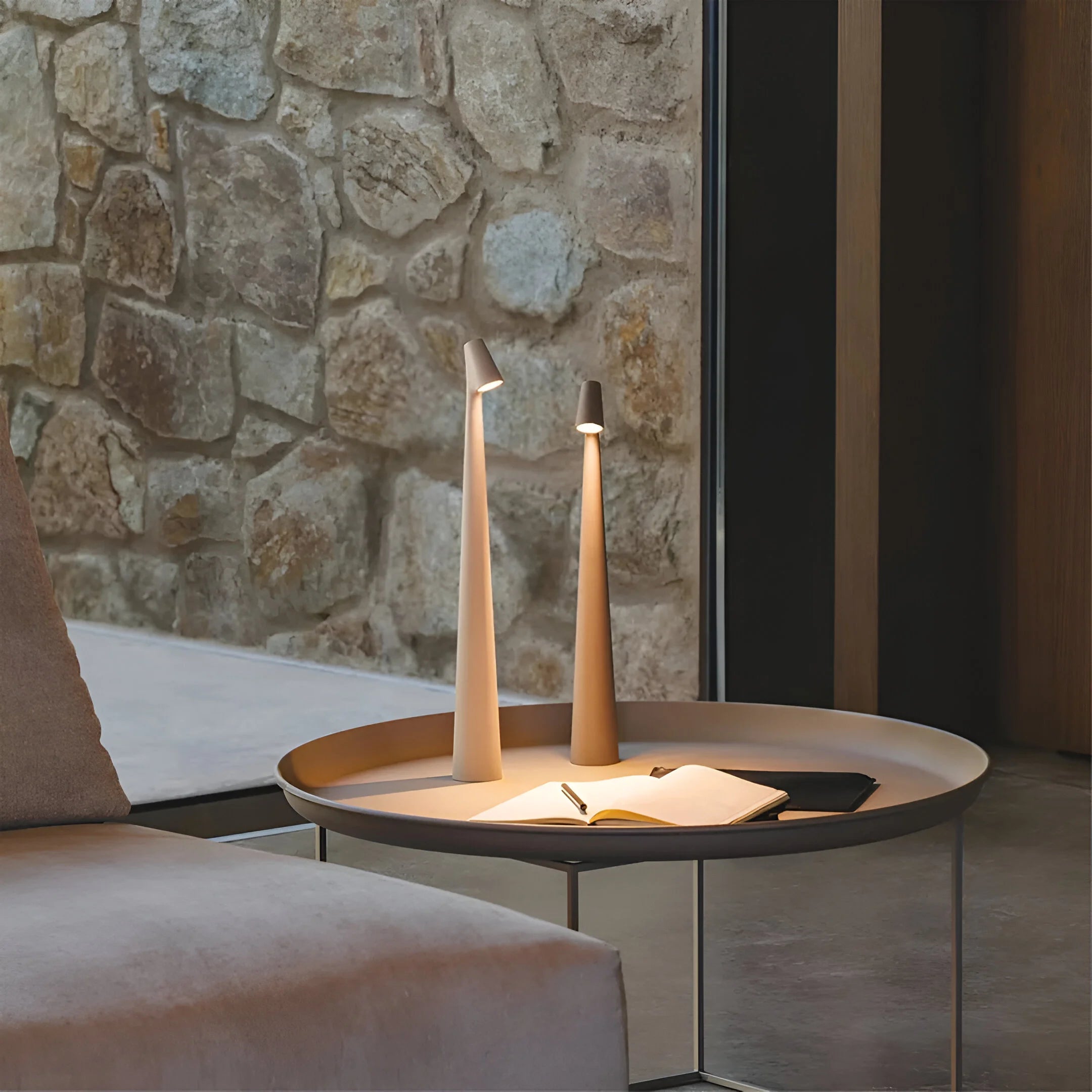 GlowCharge – Rechargeable Eco-Friendly Table Lamp
