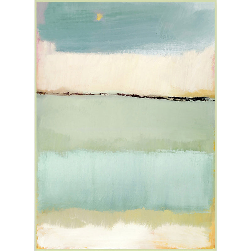 BowLift | Teal Bedroom Carpet Modern Abstract Color Block Pattern Rug Polyester Washable Rug