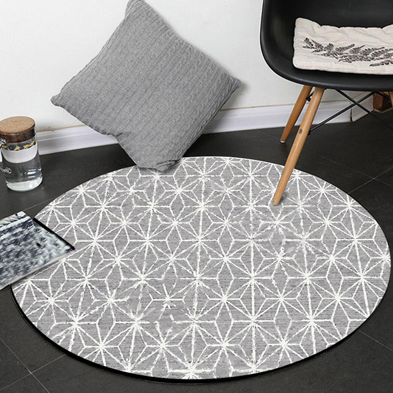 BowLift | Cattle Rug Southwest Simple Geometric Grid Tribal Rug Polyester Non-slip Stain-resistant Area Rug