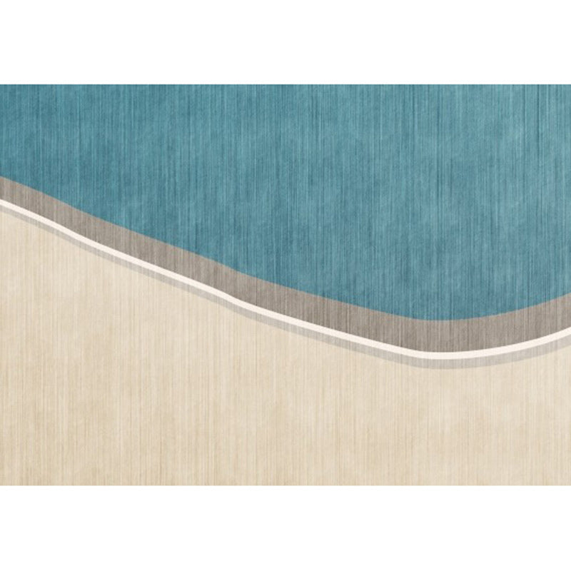 BowLift | Colorful Round Bedroom Carpet Novelty Color Block Pattern Area Rug Polyester Washable Anti-Slip Carpet