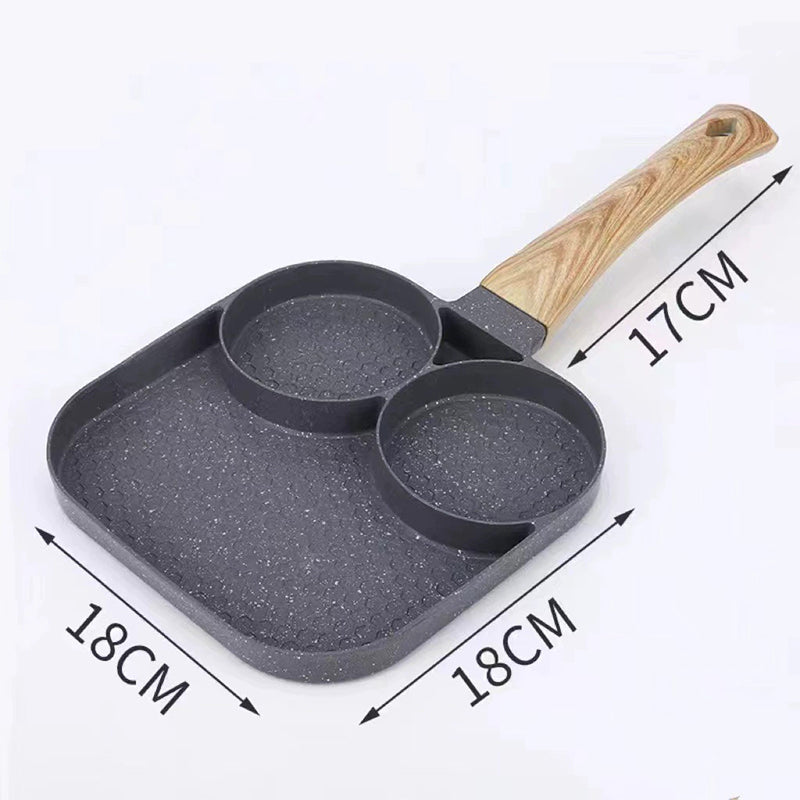 BowLift | Four-hole egg pan, breakfast omelette household frying pan non-stick pan