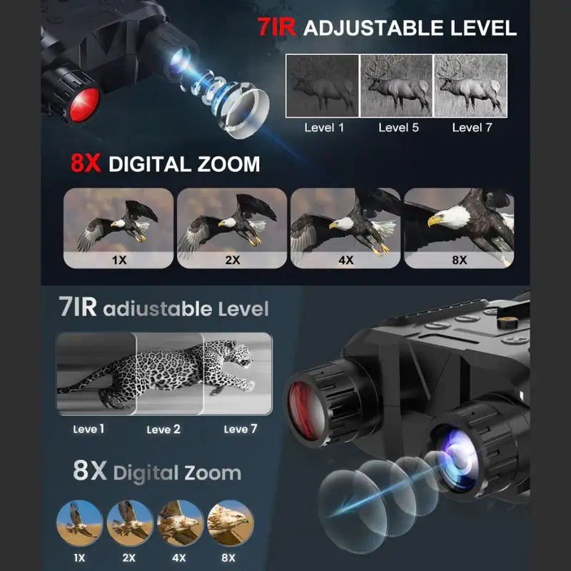 3D Night Vision IR Binoculars