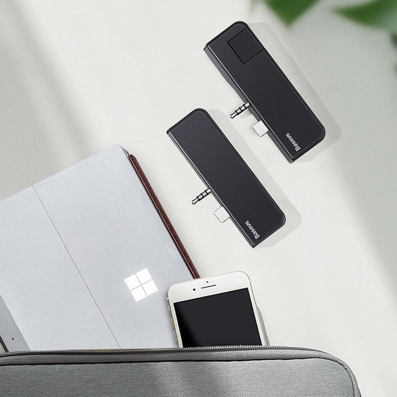 BowLift | 4-in-1 Surface Go Docking Station, USB Type C Adapter Dongle with Ethernet Port, USB 3.0 Port, USB-C Data Transfer Port, 3.5mm Audio/Headphone Jack