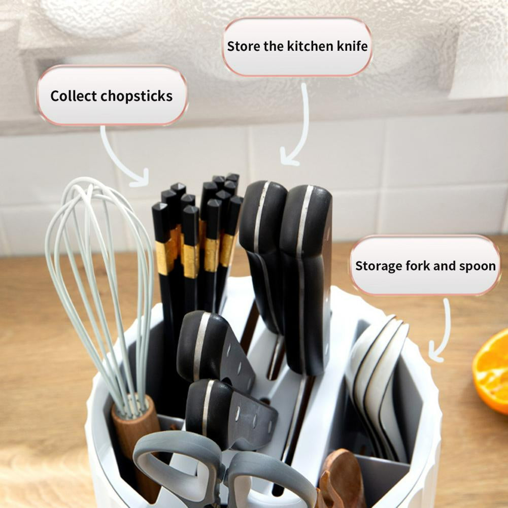 BowLift | Easy Storage Cylinder Kitchen Silverware Holder