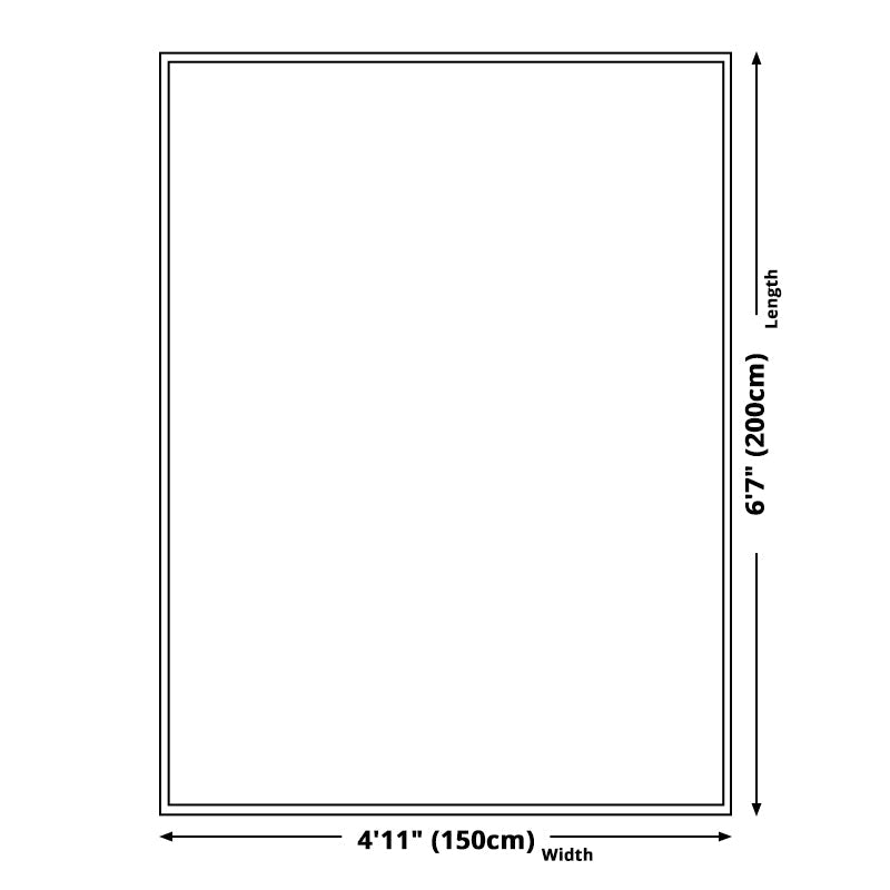 BowLift | White Bedroom Carpet Novelty Color Block Splash Pattern Area Rug Polyester Washable Non-Slip Backing Carpet