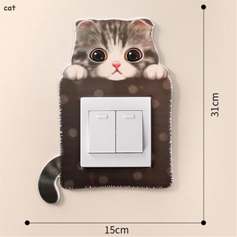 BowLift | Cartoon Room Decor Silicone On-off Switch Wall Sticker