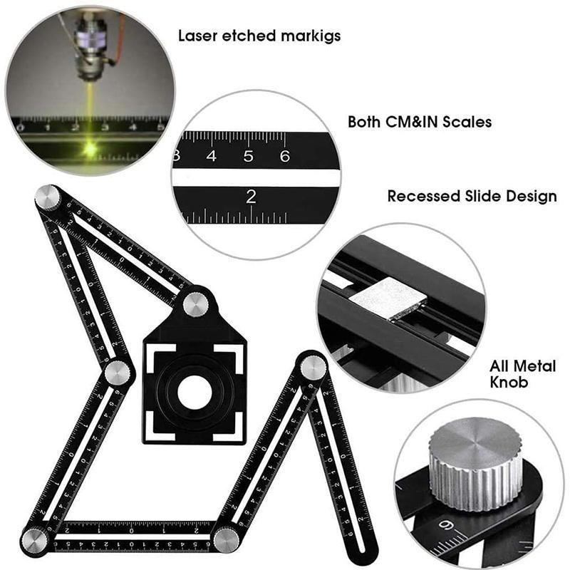 BowLift | 6-Sided Multi Angle Measuring Ruler
