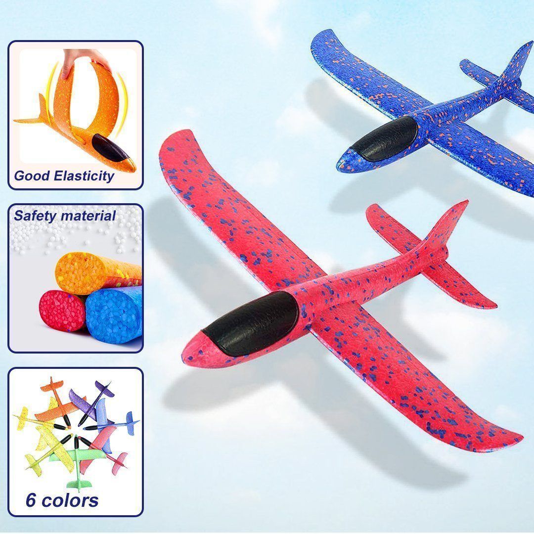 BowLift | Foam Plastic Flying Glider Airplane(2PCS)