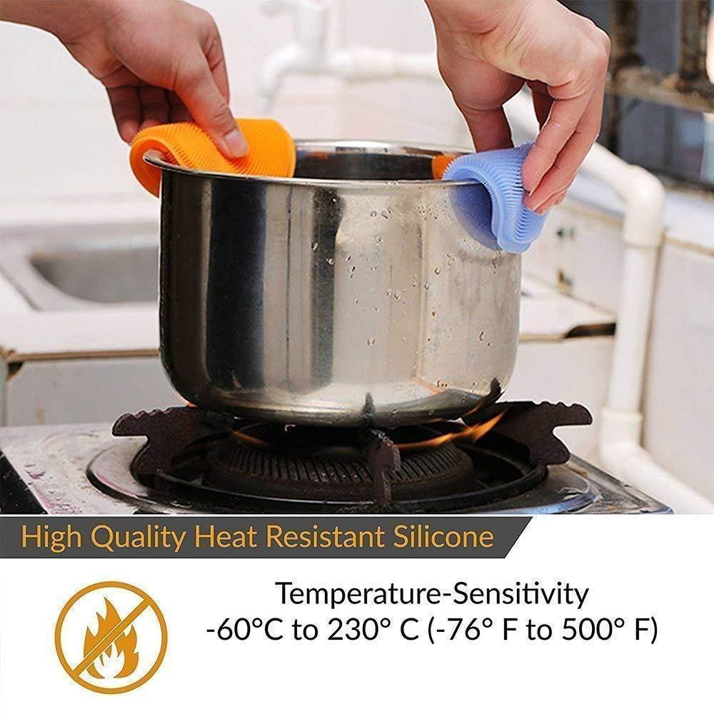 BowLift | Food Grade Multi-Function Antibacterial Silicone Scrubber Sponge Cleaning Brush Kitchen ， 5pcs