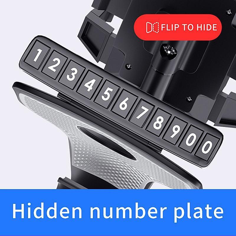 BowLift | Car Dashboard Phone Holder with Number Plate