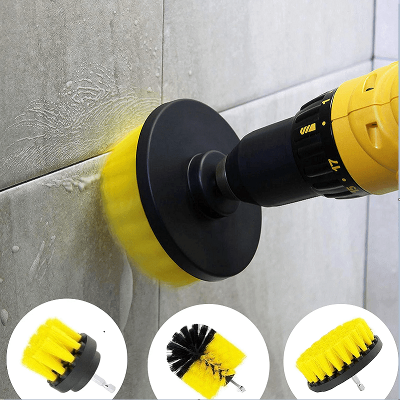 BowLift | Bathroom Floor Kitchen Car Maintenance Cleaning Brush,Cordless Drill NOT Included