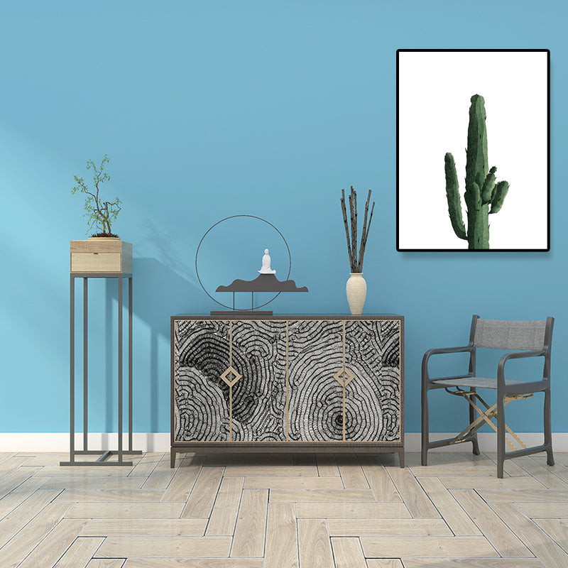 BowLift | Tropical Plant Cactus Wall Decoration Green Texture Surface Canvas Print for Living Room