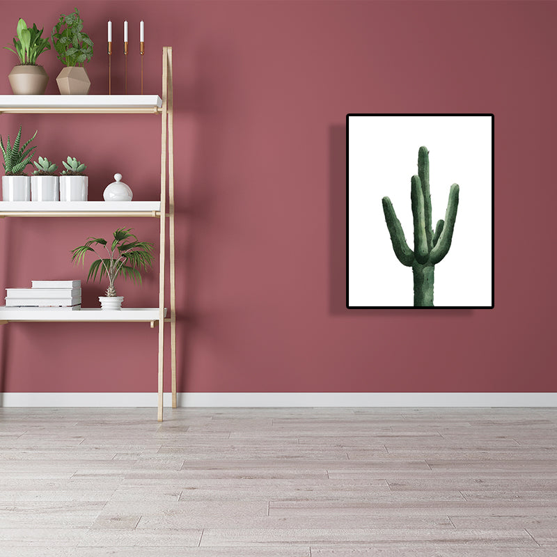 BowLift | Tropical Plant Cactus Wall Decoration Green Texture Surface Canvas Print for Living Room