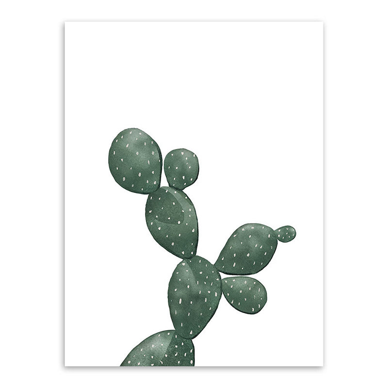 BowLift | Tropical Plant Cactus Wall Decoration Green Texture Surface Canvas Print for Living Room