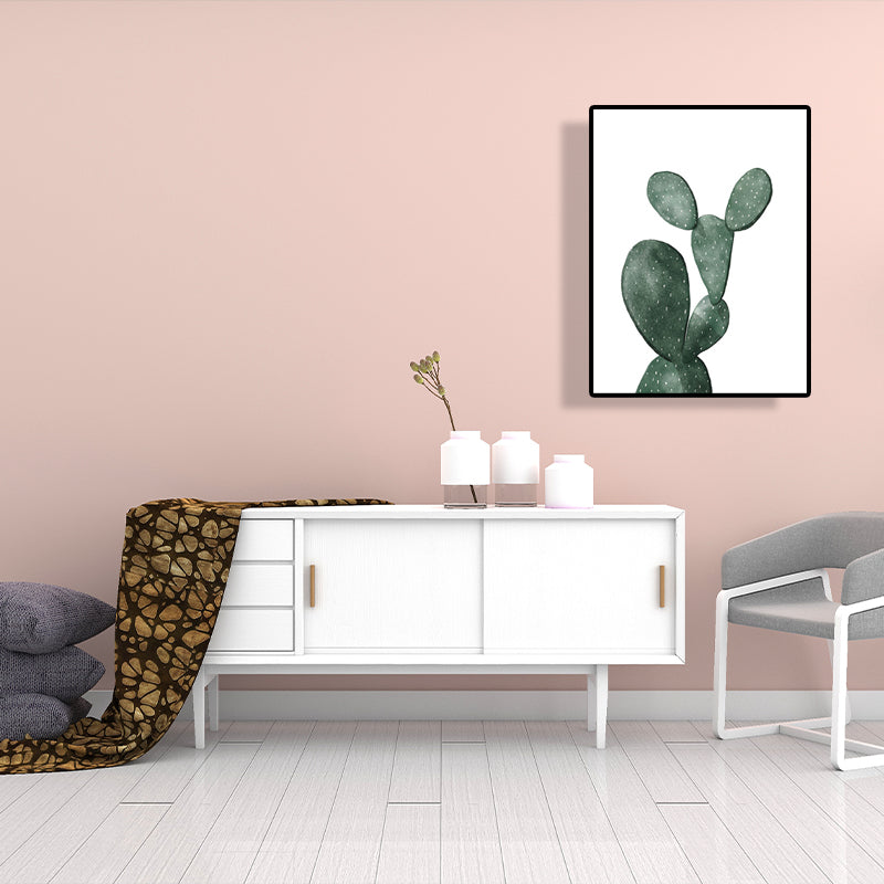 BowLift | Tropical Plant Cactus Wall Decoration Green Texture Surface Canvas Print for Living Room