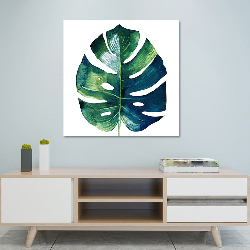 BowLift | Stylish tropical leaf art print for bedroom Botanical wall decoration in green