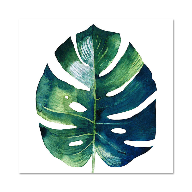BowLift | Stylish tropical leaf art print for bedroom Botanical wall decoration in green