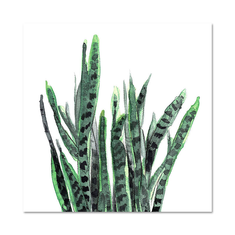 BowLift | Stylish tropical leaf art print for bedroom Botanical wall decoration in green