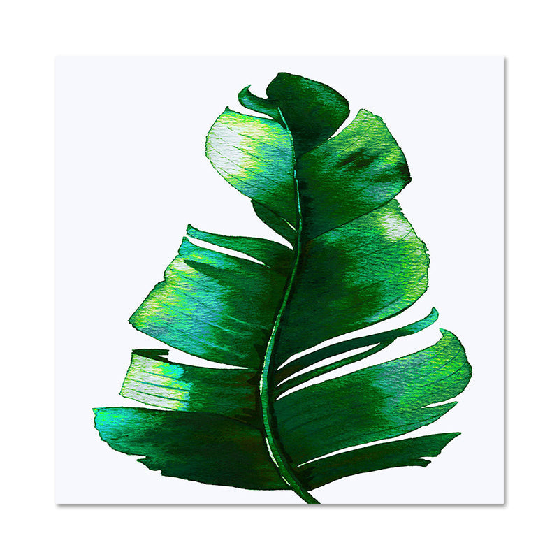 BowLift | Stylish tropical leaf art print for bedroom Botanical wall decoration in green