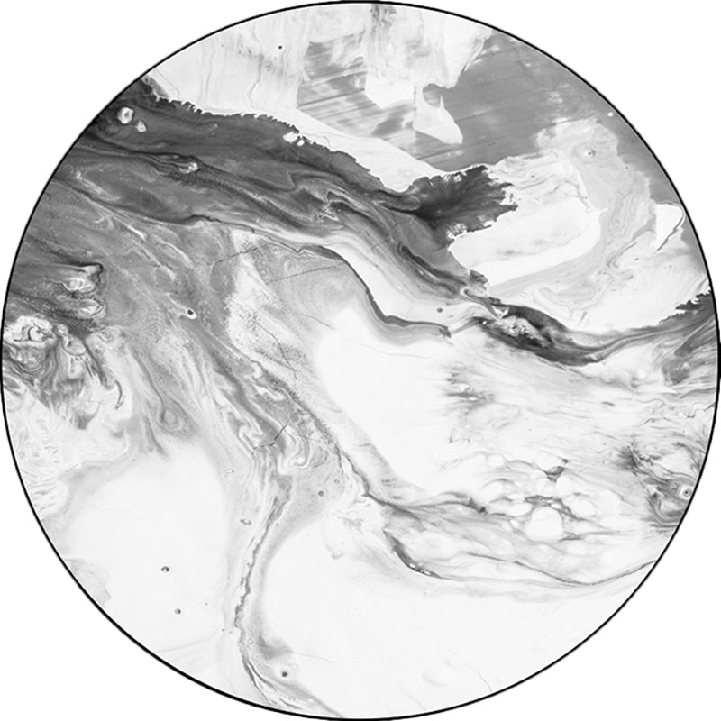 BowLift | Black and White Bedroom Carpet Modern Abstract Oil Painting Pattern Area Rug Polyester Non-Slip Washable Rug