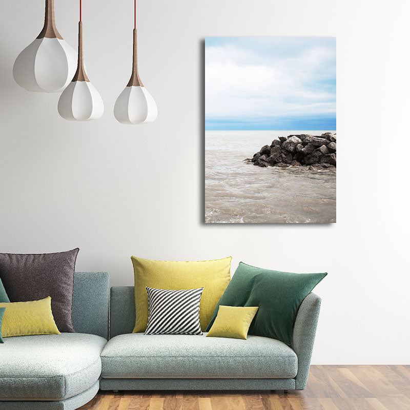 BowLift | Textured Landscape Art Print Tropical Canvas Wall Decoration for Living Room