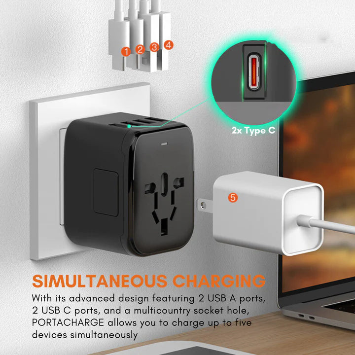 BowLift | Universal 100V-220V Smart Travel Adapter Voltage Converter