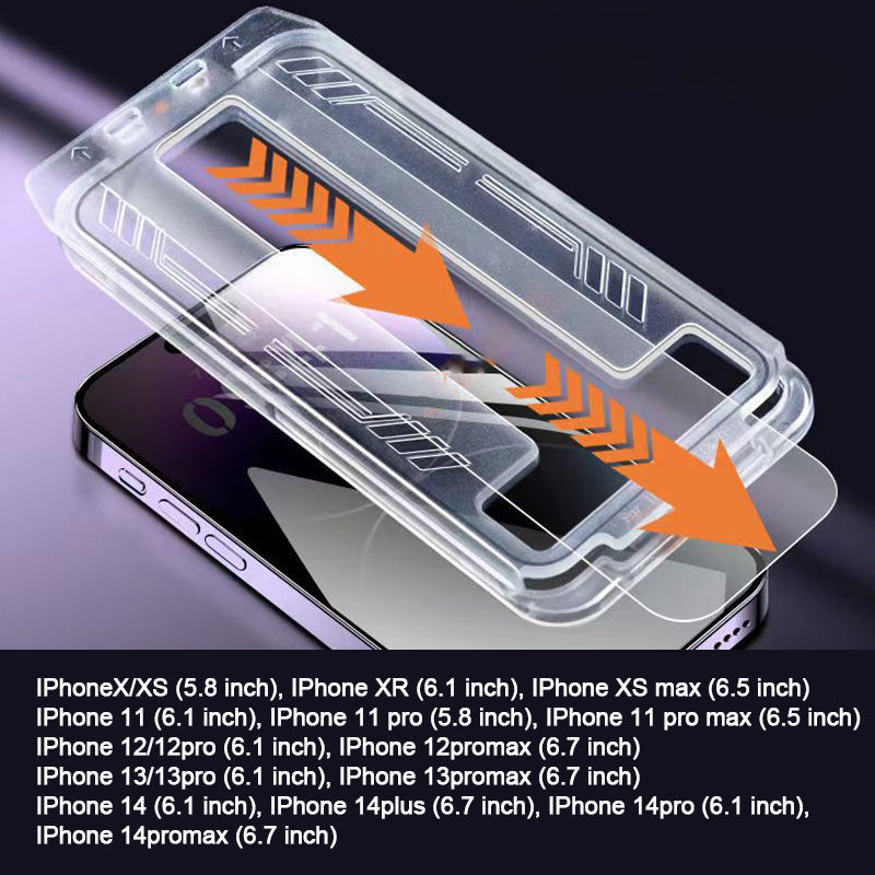 BowLift | iPhone Tempered Anti-Peeking Screen Protector without Bubbles No Dust