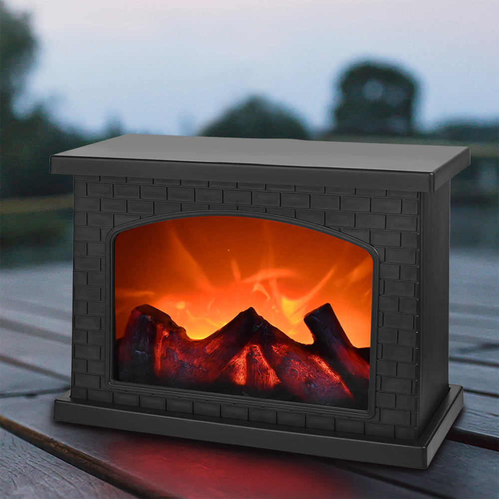 BowLift | Cozy rectangular fireplace lantern stove lamp - Realistic simulation flame lights